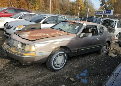 1987 Mercury Cougar Ls из США, поврежденный, VIN 1MEBM60F6HH603356